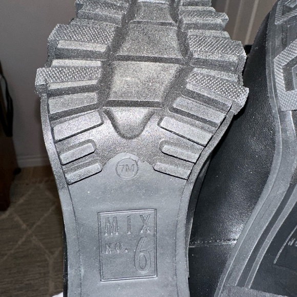 Mix No 6 Black Booties Size 7 - Picture 4 of 5